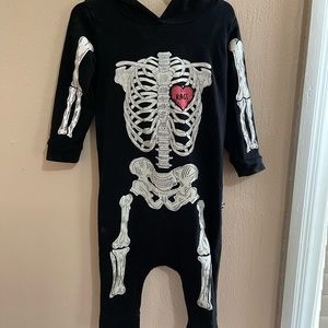 Rags and raches Skelton onesie